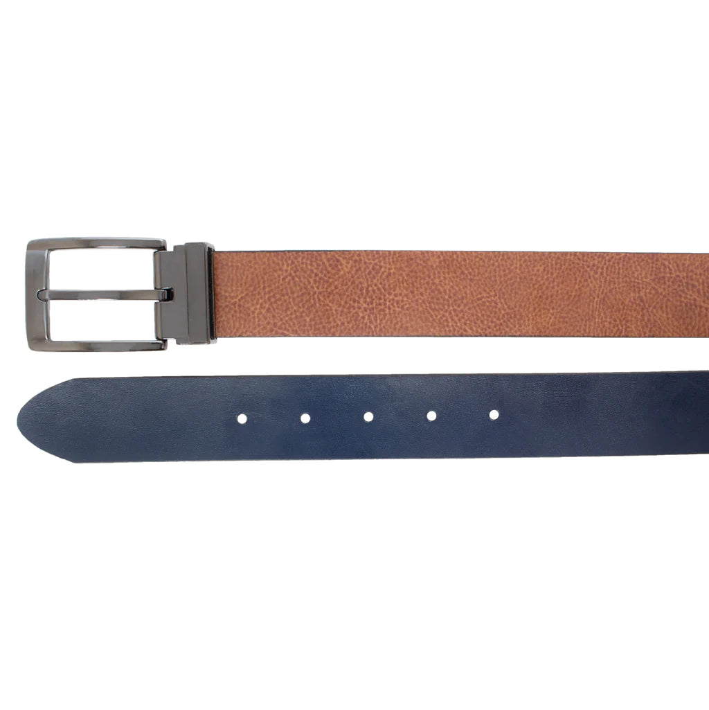 Reversible Smooth Leather Belt - 35MM