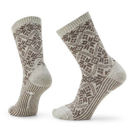 Traditional Snowflake Crew Socks - Women's