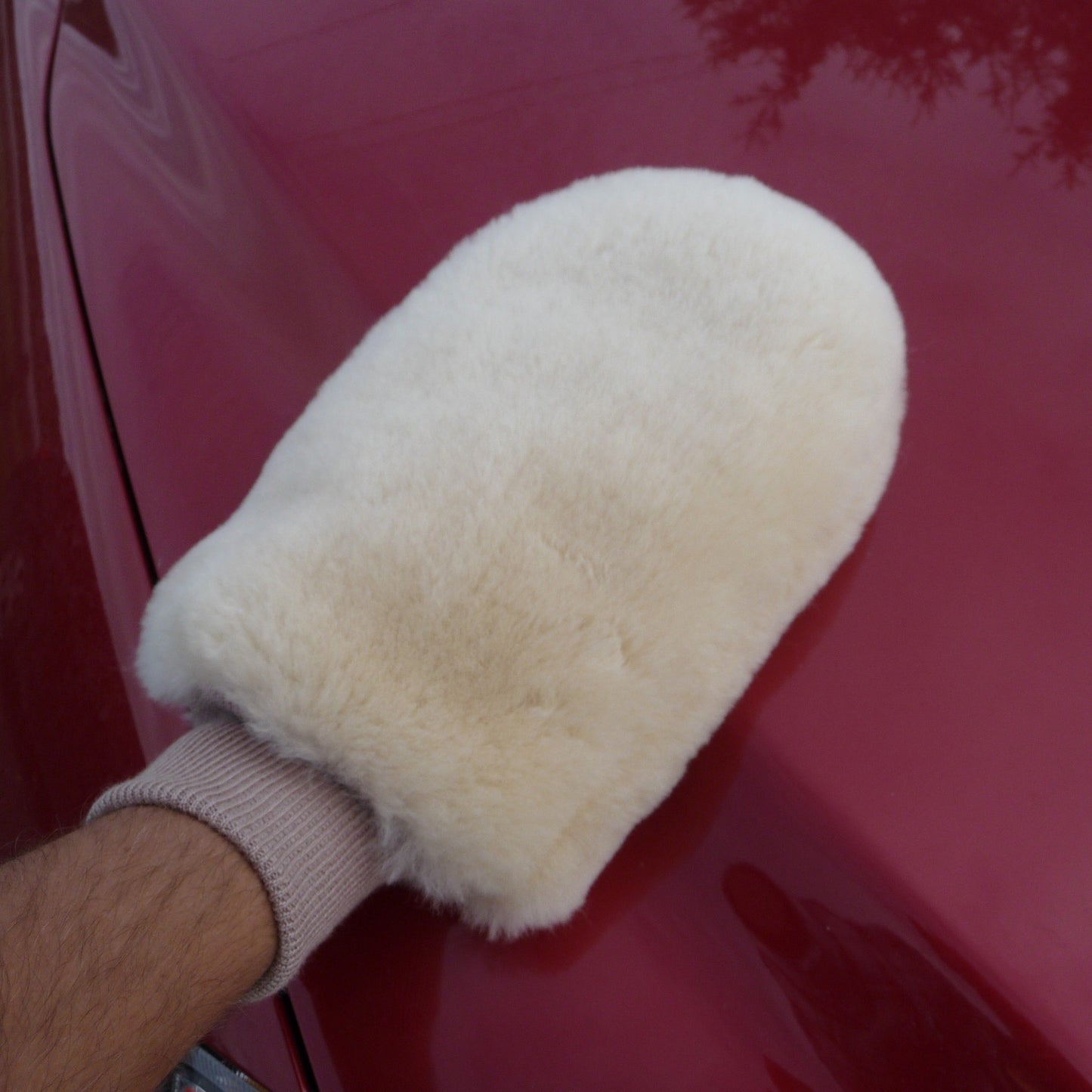 Sheepskin Auto Mitt. Made in Canada by Egli's Sheep farm