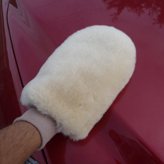 Sheepskin Auto Mitt. Made in Canada by Egli's Sheep farm