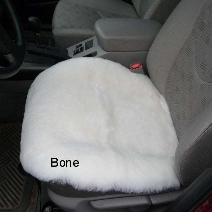 Sheepskin Car Seat Cover. Made in Canada by Egli's Sheep Farm