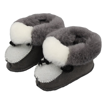 Sheepskin Booties - Two-toned