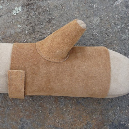 Leather Mitt palm Protectors. Made in Canada by Egli's Sheep Farm