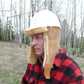 Sheepskin Head Honcho Hard hat liner. Made in Canada by Egli's Sheep Farm