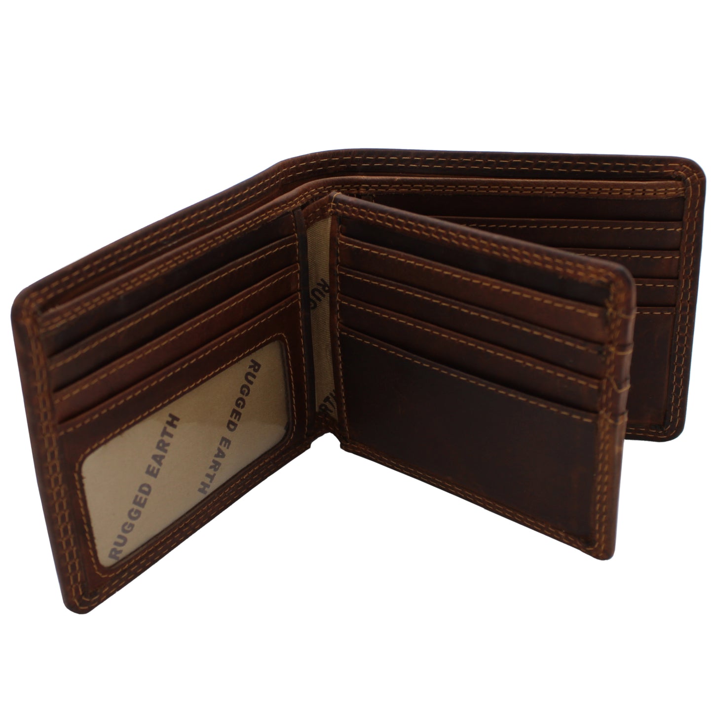 RE Leather Wallet - Bifold with Mid Flap