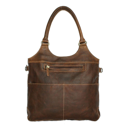 RE Leather Handbag (15"x13"x3")