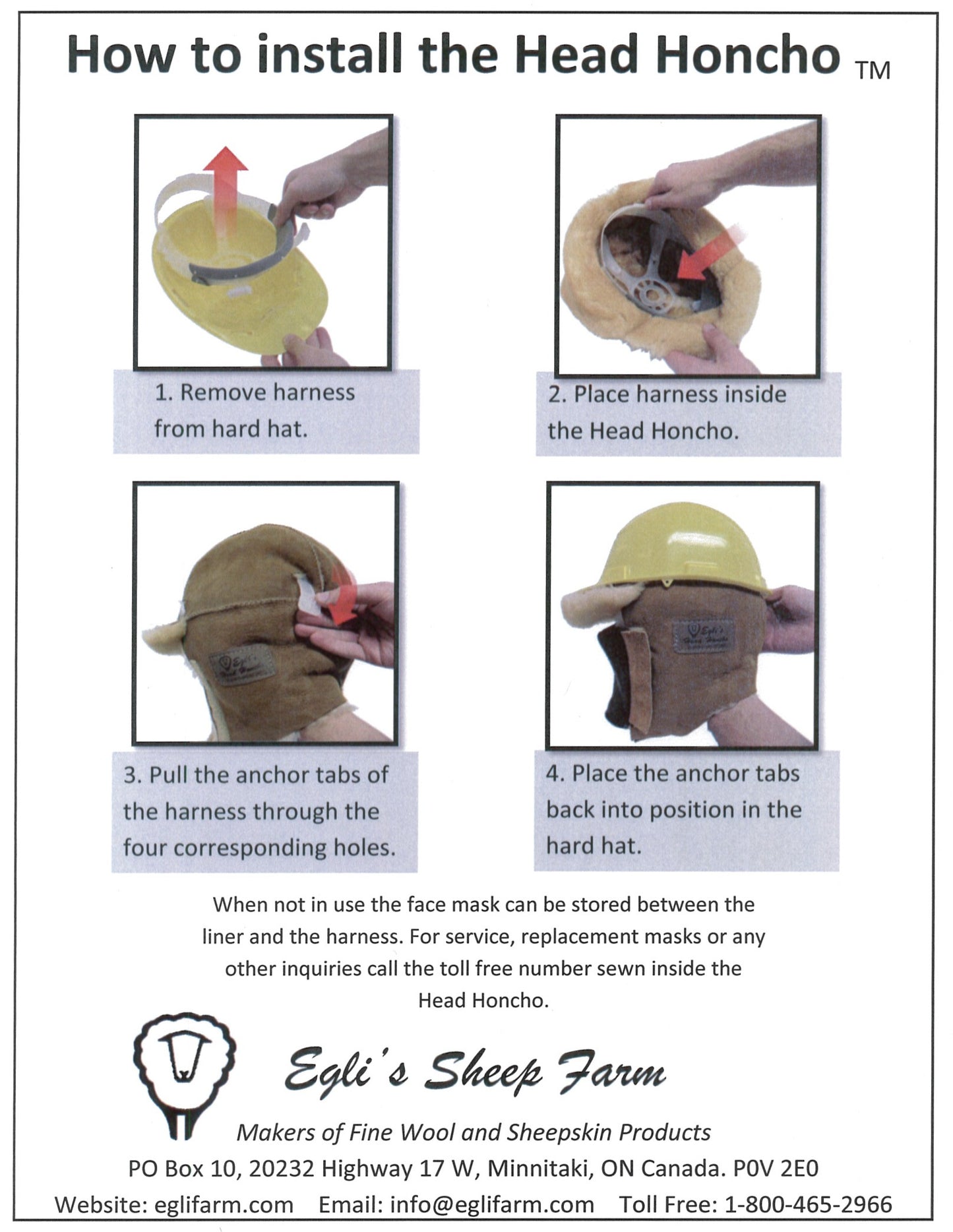 Head Honcho Hard Hat Liner